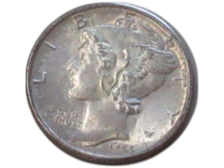 Vintage 1945 Mercury Dime