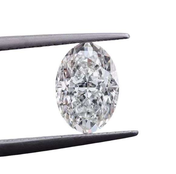 1.26 Carat Lab Grown CVD Diamond 8x6 mm