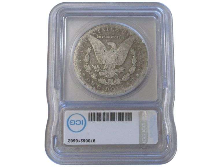 1892-S Morgan Silver Dollar ICG Graded AG3