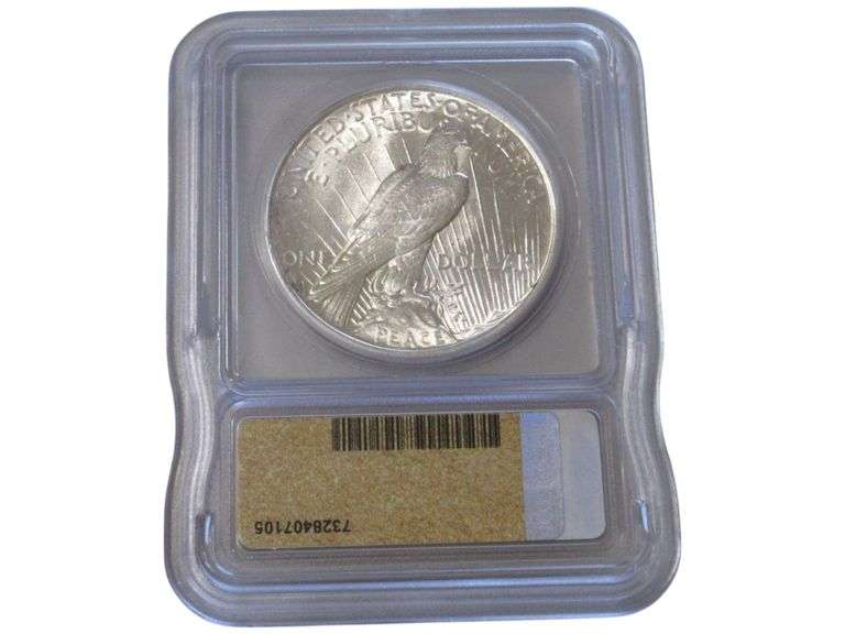 1922 Peace Silver Dollar ICG MS 62
