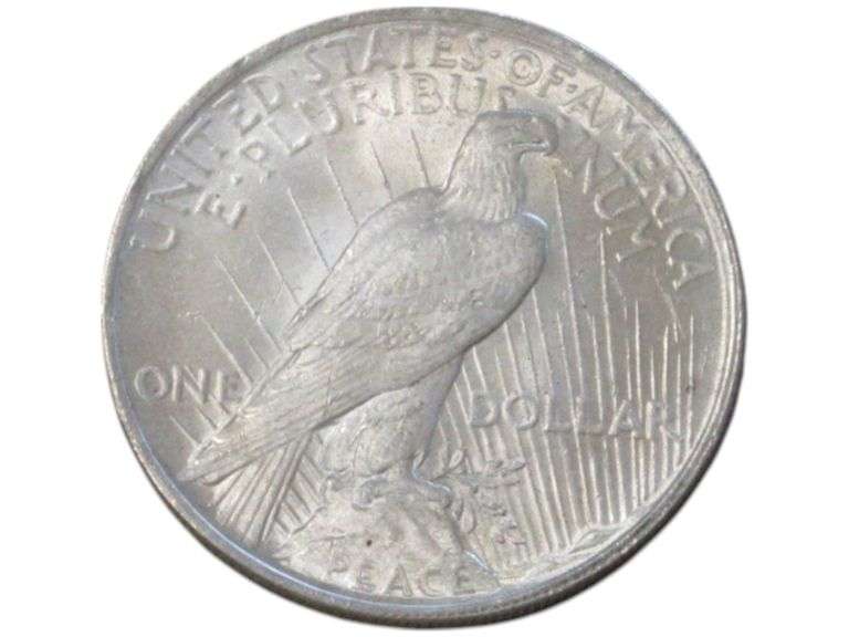 1923 Peace Silver Dollar  - Collectible U.S. Currency