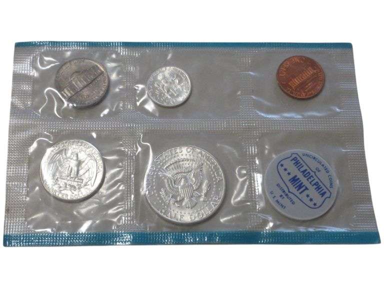 Uncirculated 1964 U.S. Mint Philadelphia  Set