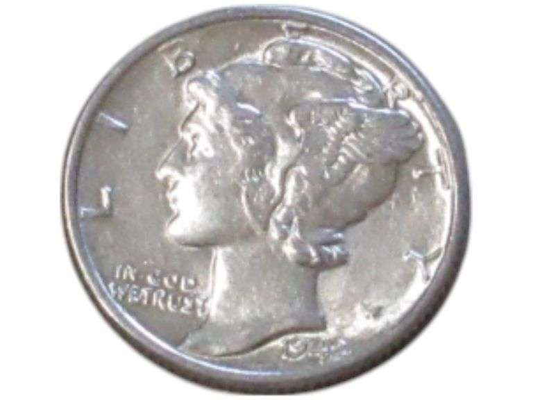 Vintage 1942 Mercury Dime - Collectible Silver