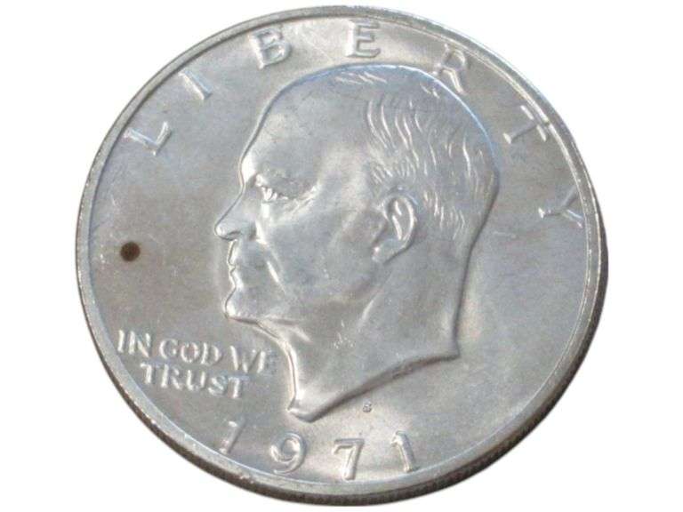 1971 S Silver Eisenhower Dollar  - Collectible US Currency