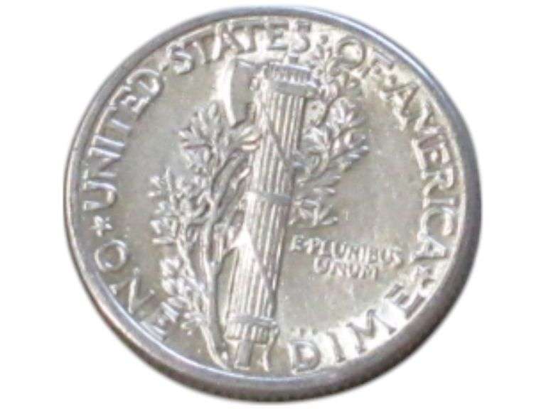 Vintage 1942 Mercury Dime - Collectible Silver