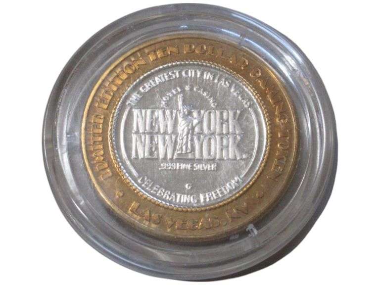Limited Edition $10 Gaming Token - Statue of Liberty Design