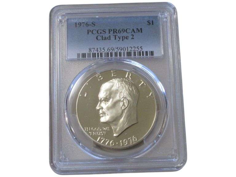 1976-S Eisenhower Dollar PCGS PR69CAM Clad Type 2