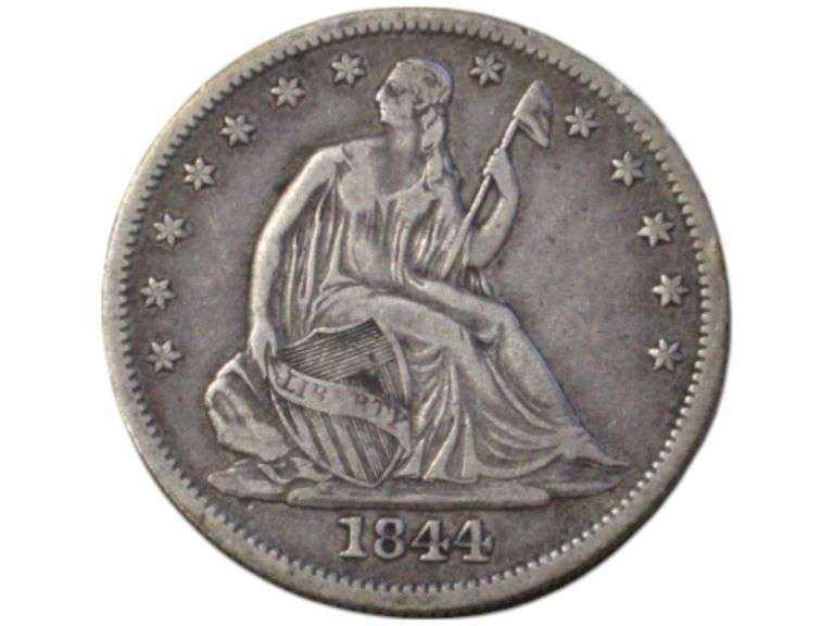 1844 O Seated Liberty Silver Half
