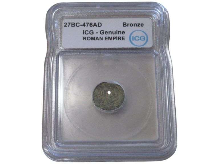 ICG Certified Genuine Roman Empire Bronze  (27 BC - 476 AD)