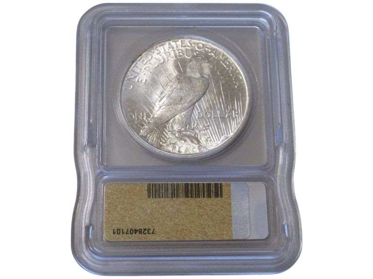 1922 Peace Silver Dollar - ICG MS 62 Certified
