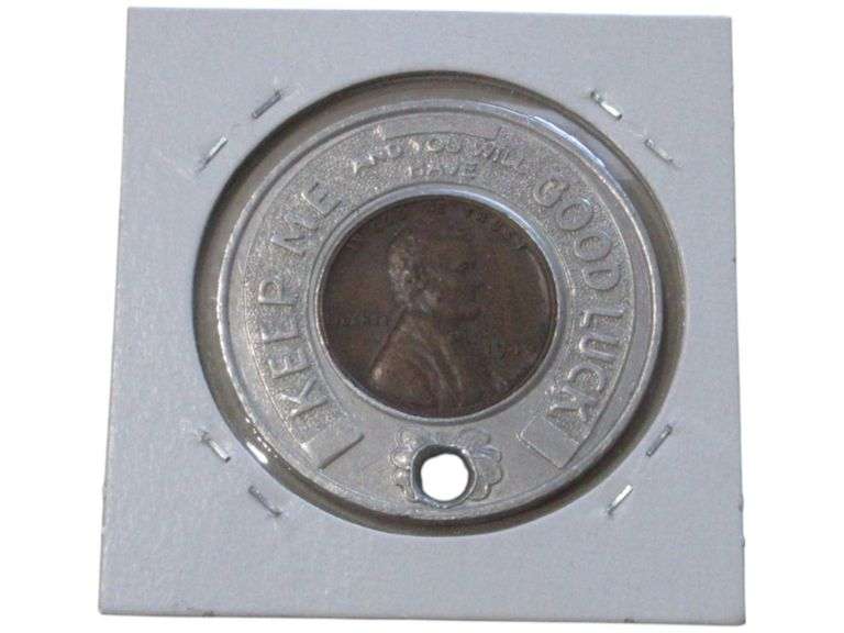 1946 Cannon of Cleveland Tailors Token with Lucky One Cent  Display