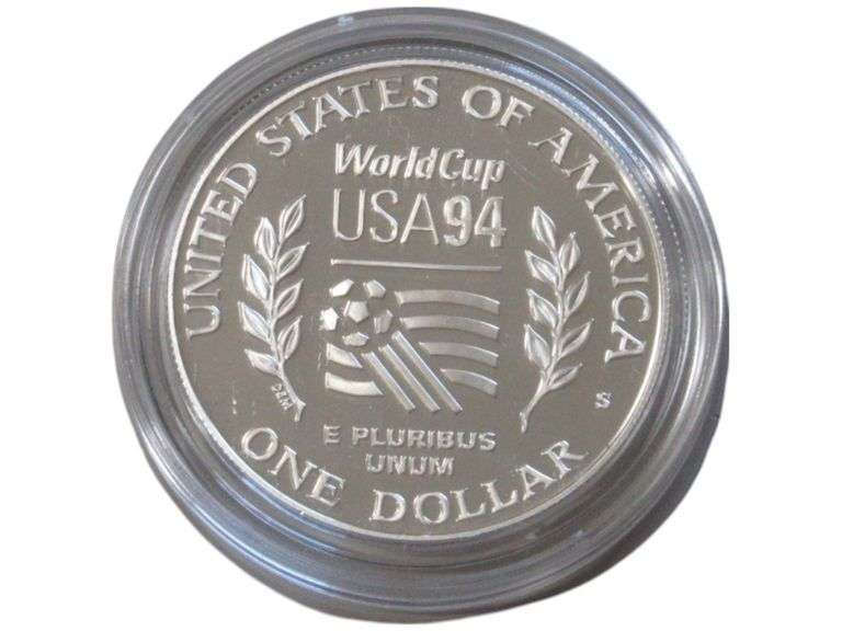 1994 Liberty Soccer Commemorative Silver  in Case Silver