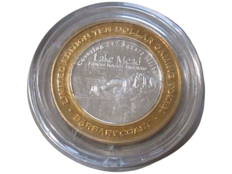 Limited Edition $10 Gaming Token - Lake Mead Barbary Coast