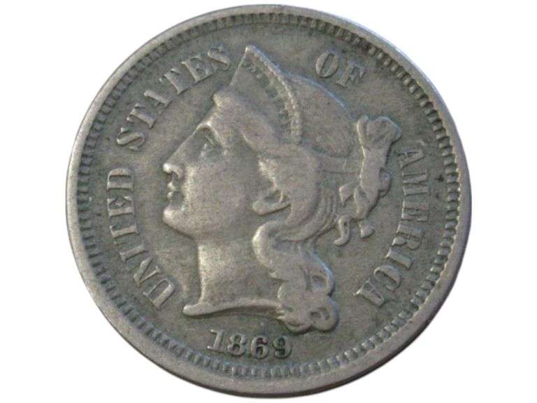 1869 3 Cent Piece