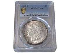 1889-S Morgan Silver Dollar PCGS MS61