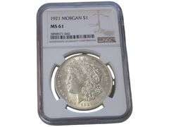 1921 Morgan Silver Dollar MS61 – NGC Certified