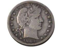 1904 Barber Quarter