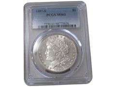 1897-S Morgan Silver Dollar PCGS MS61