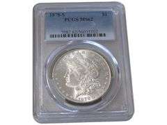 1878-S Morgan Silver Dollar PCGS MS62