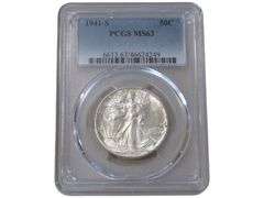 1941-S Walking Liberty Half Dollar PCGS MS63