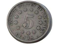 1882 Shield Nickel  - In God We Trust Design