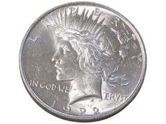 1922 Peace Silver Dollar  - Liberty Design