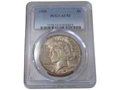 1935 Peace Silver Dollar - PCGS AU53