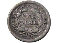 1853 Seated Liberty Dime with Arrows Vintage Collectible