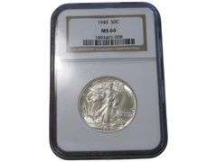 1945 Walking Liberty Half Dollar MS64 NGC Certified