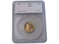 1936 Lincoln Wheat cent - MS-67 Red SEGS