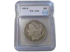 1892-S Morgan Silver Dollar ICG Graded AG3