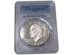 1974-S Eisenhower Silver Dollar $1 PCGS PR69DCAM