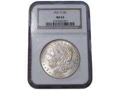 1921-D Silver Dollar MS63   in Holder