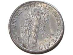 Vintage 1945 Mercury Dime