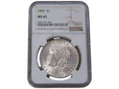 1889 Morgan Silver Dollar NGC  MS 65