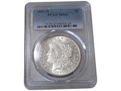 1881-O Morgan Silver Dollar PCGS MS62