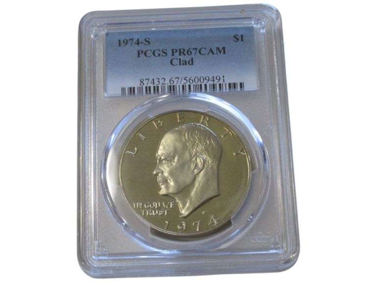 1974-S Eisenhower Dollar PCGS PR67CAM Clad