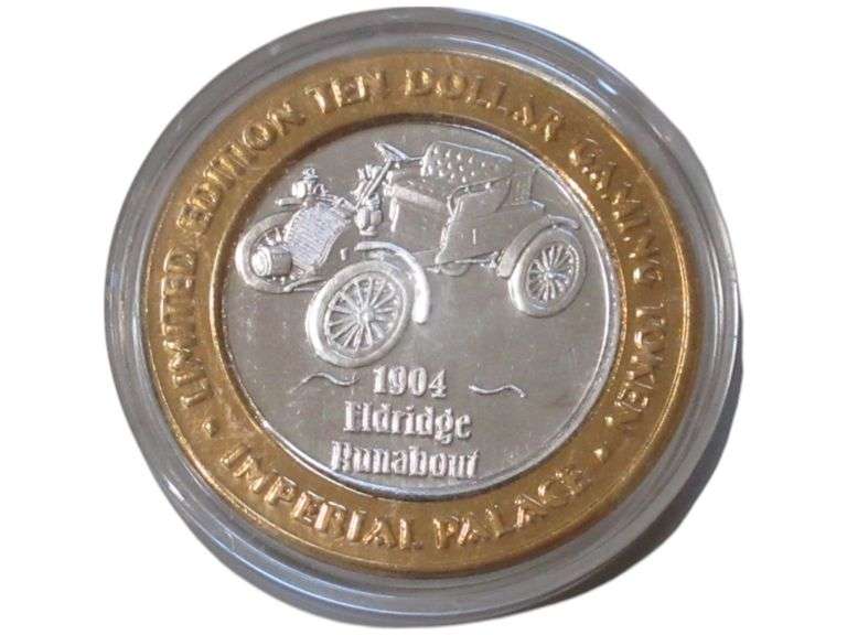 Imperial Palace Limited Edition $10 Gaming Token - .999 Fine Silver