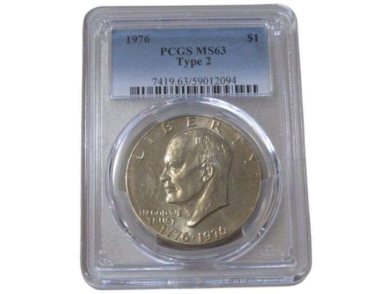 1976 Eisenhower Dollar PCGS MS63 Type 2 Bicentennial