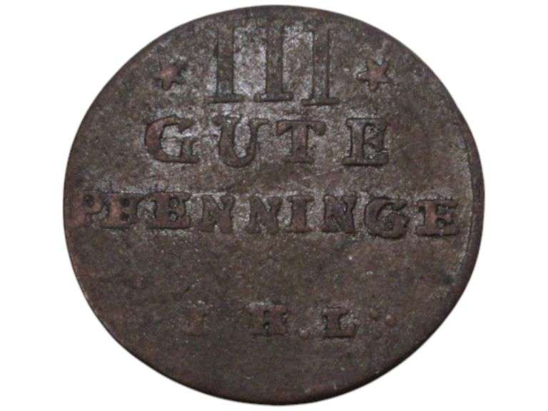 1766 German States with Crown and Monogram Design