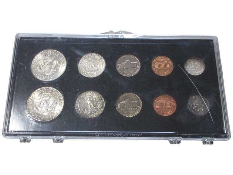 1964 United States Mint Set with Kennedy Half Dollars - Philadelphia and Denver Mints