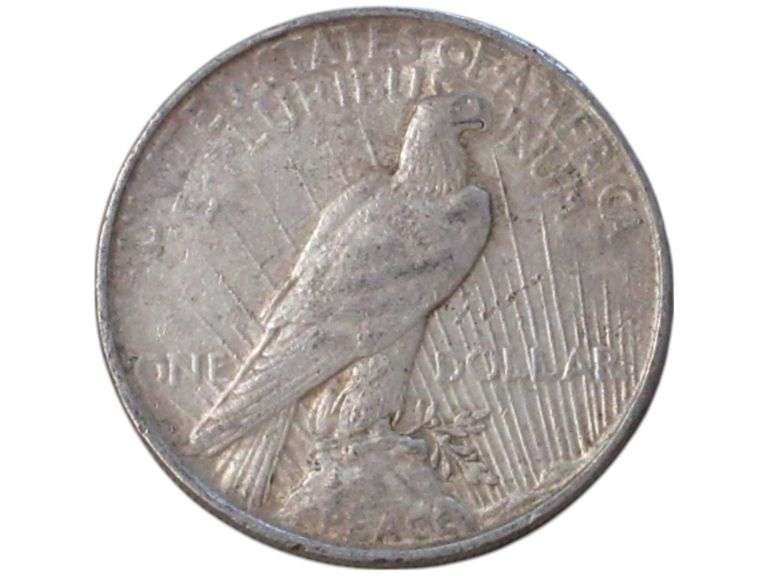 1923 D Peace Dollar  - Antique Collectible Silver Currency
