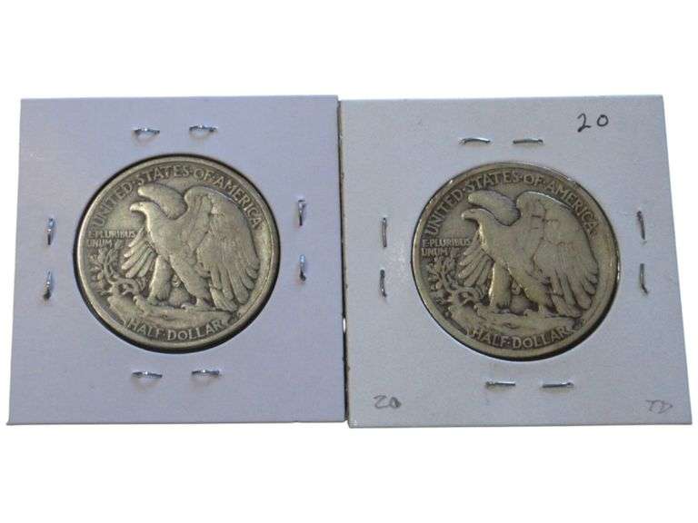 1938 & 1929-S Walking Liberty Half Dollar  Set