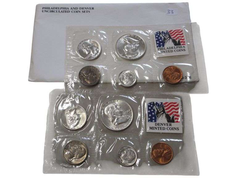 1958 Philadelphia and Denver Uncirculated  Sets Collection