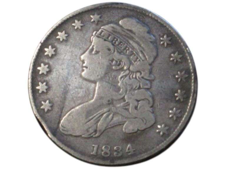 1834 Capped Bust Half Dollar