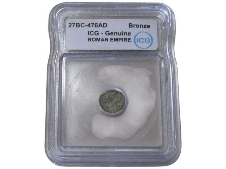 ICG Certified Genuine Roman Empire Bronze  (27BC-476 AD)