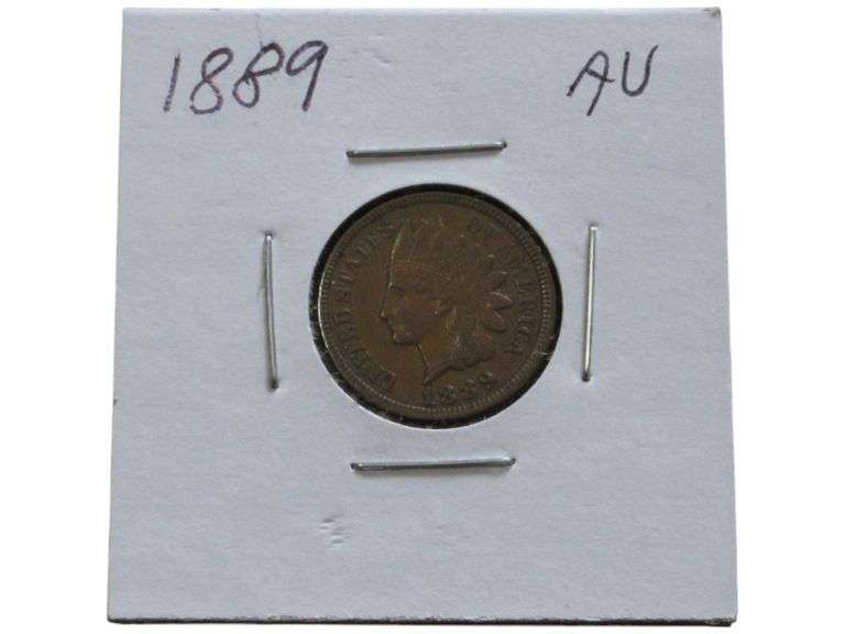1889 AU INDIAN HEAD CENT