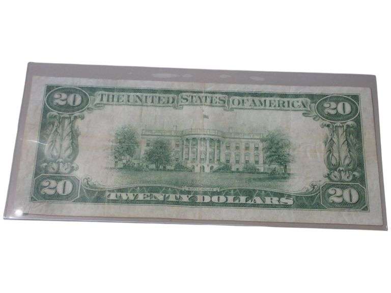 1929 Kansas City $20 Federal Reserve Bank Note