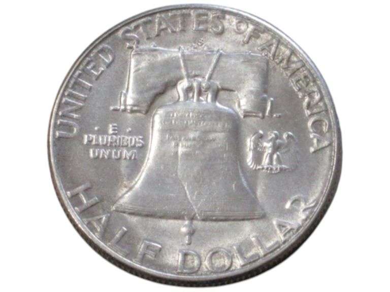 1954 S Franklin Half Dollar  - Liberty Series