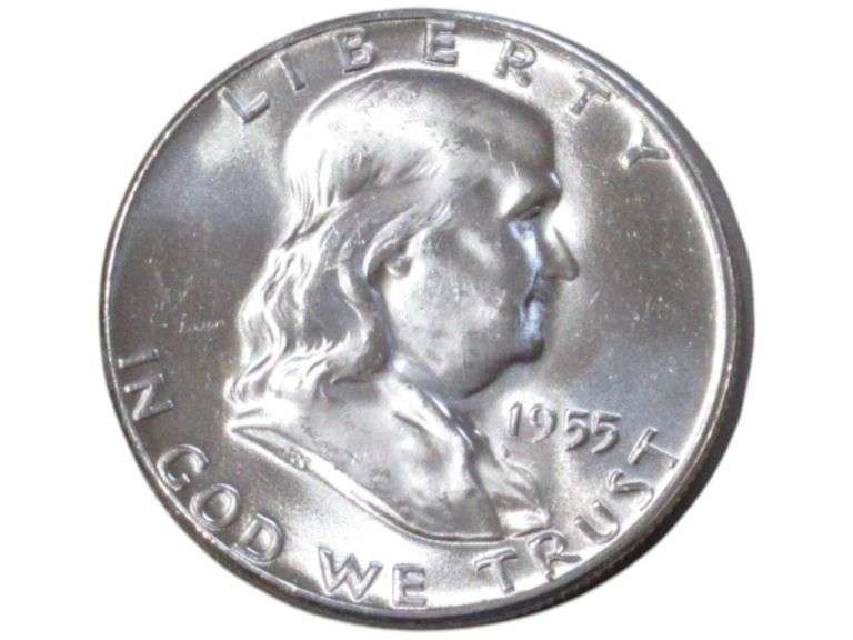 Bugs Bunny Variety Uncirculated 1955 Franklin Half Dollar